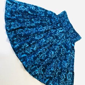 Tropical Batik Bali Short Skirt S/M Blue NWT